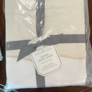 Pottery Barn Duvet cover and matching shams.